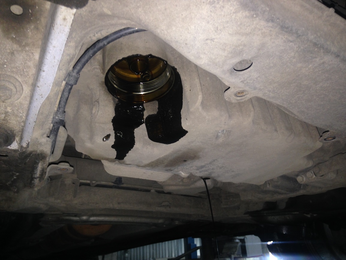 замена масла в двигателе Volvo хс70 дизель